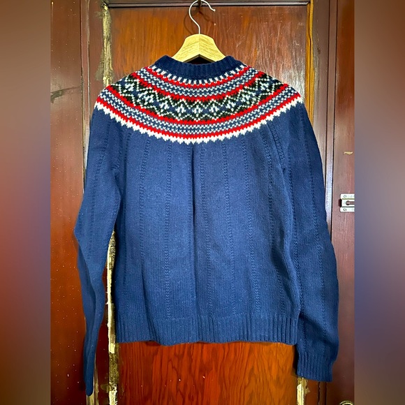 J.W.Anderson X Uniqlo Women’s Fair Isle Crew Neck Cardigan - Picture 3 of 4